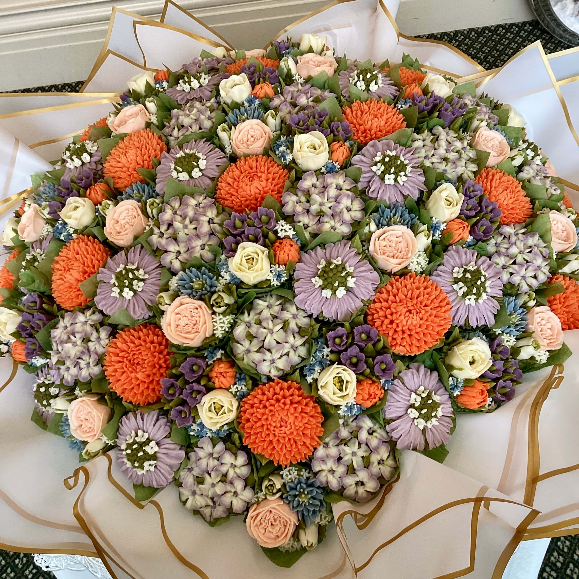 85 Cupcake Bouquet Wrapping Tutorial